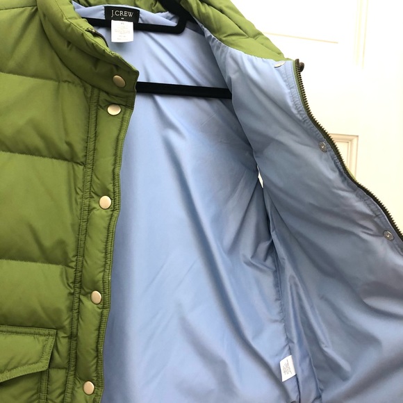 J. Crew Green Quilted Puffer Jacket - Picture 5 of 7